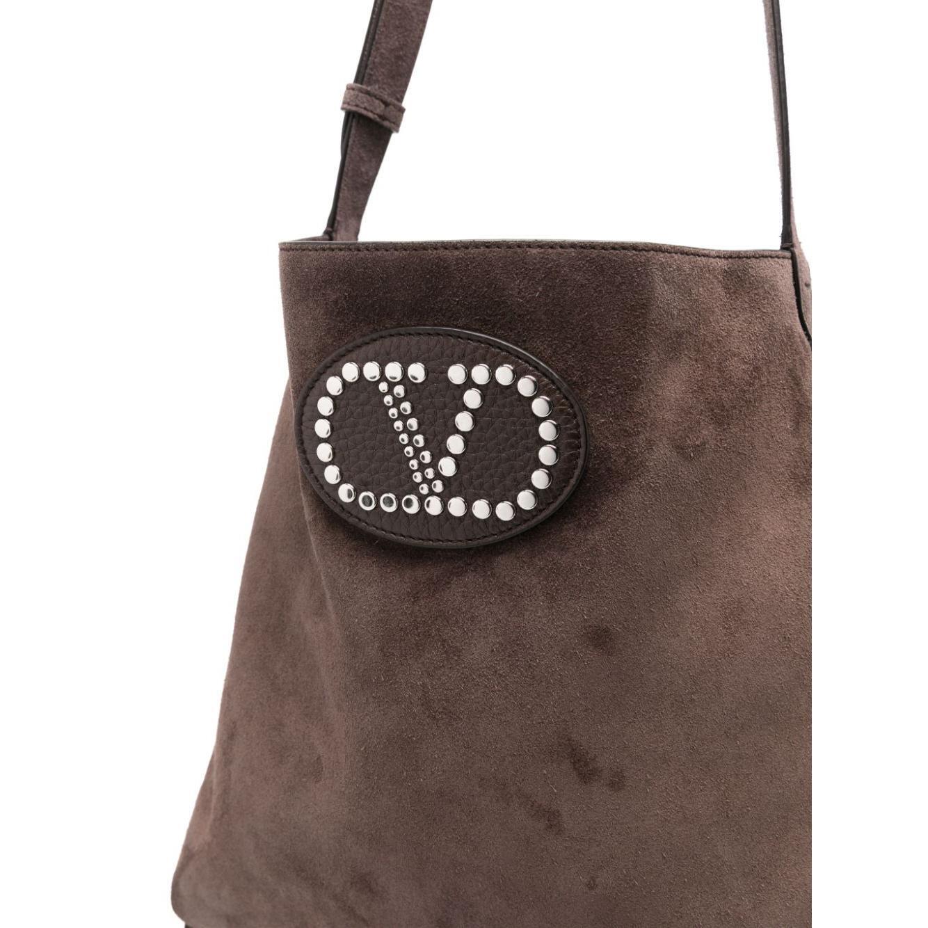 Valentino Garavani Nellcote suede leather shoudler bag YB0D26SZX6U7-P25