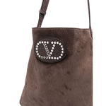 Valentino Garavani Nellcote suede leather shoudler bag YB0D26SZX6U7-P25