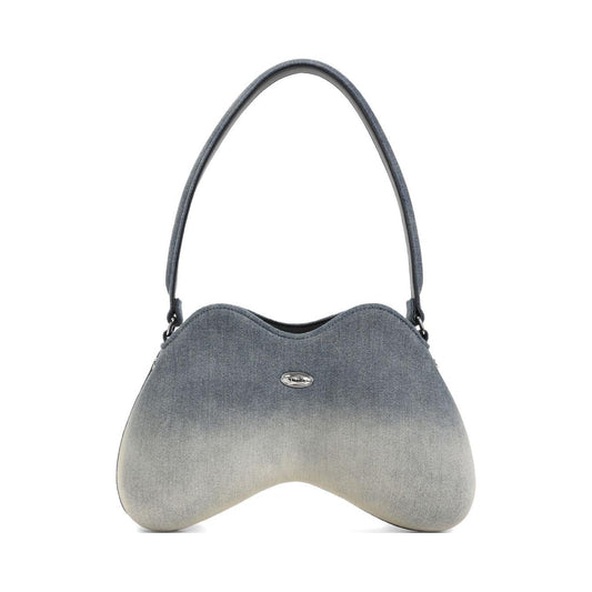 Diesel double-d denim shoulder bag