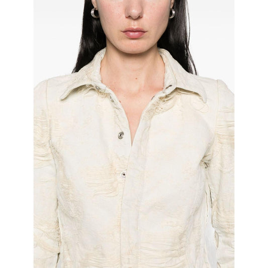 Diesel denim cotton shirt Shirts Diesel Antique White