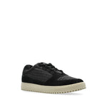 Emporio Armani Sneakers in jacquard fabric with logo lettering and suede