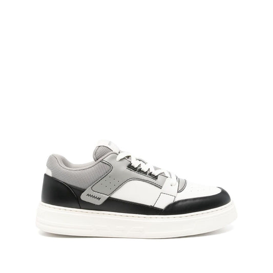 Emporio Armani Leather and mesh sneakers with contrasting details Sneakers