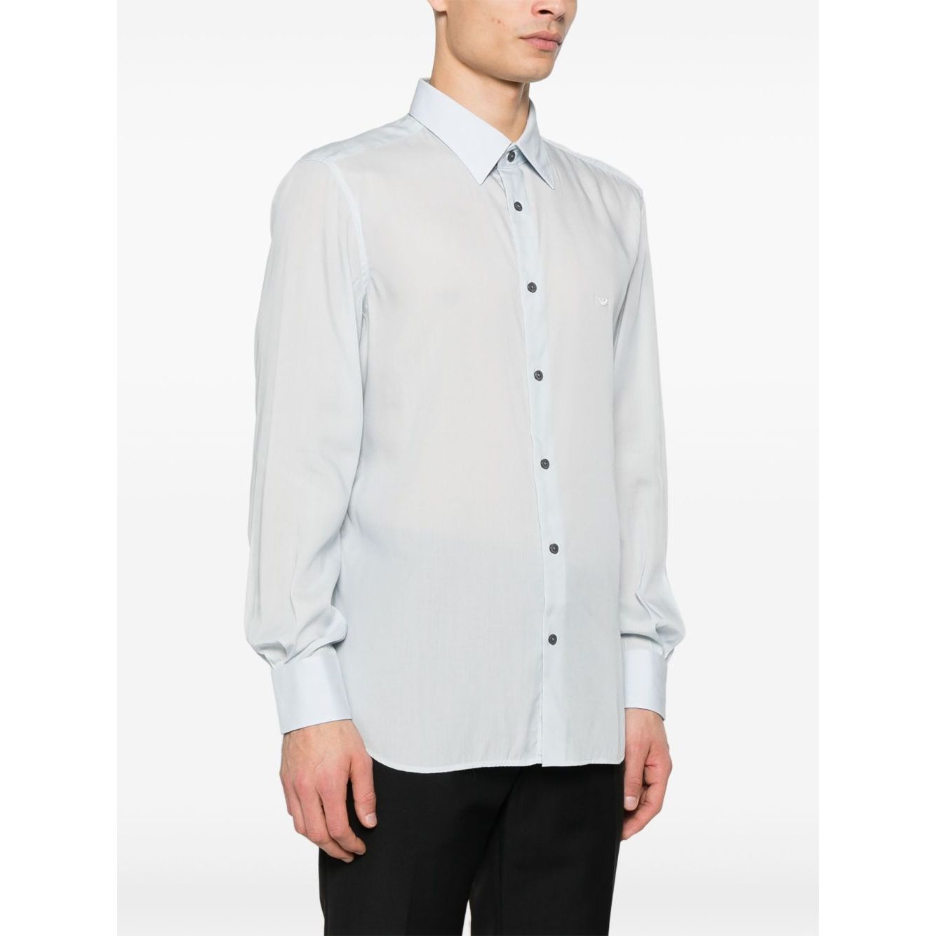 Emporio Armani Shirts Clear Blue Shirts