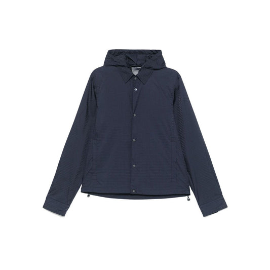 Emporio Armani Blouson with internal nylon bib jacquard all-over lettering Jackets