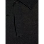 Paul Smith T-shirts and Polos Black, wool polo shirt with button fastening, long sleeves, ribbed cuffs and hem