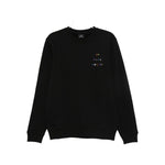 PS By Paul Smith Sweaters Black crew neck sweatshirt with embroidered logo and long sleeves.