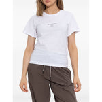 Emporio Armani T-shirts and Polos White organic cotton short sleeve crew neck with logo print