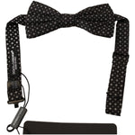 Dolce & Gabbana Black 100% Silk Adjustable Neck Papillon Tie