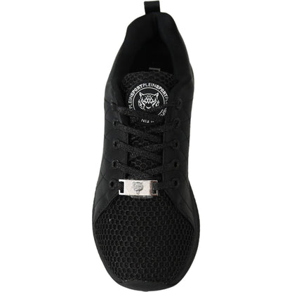 Plein Sport Exquisite Black Runner Gisella Sports Sneakers