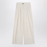 MKDT Studio Wide écru trousers in cotton 25-2-089-3022CO/Q_MKDT-EC_108
