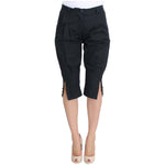 Ermanno Scervino Blue Cotton 3/4 Length Pants SIG30377-1