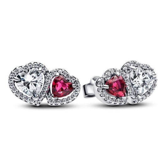 PANDORA JEWELRY Mod. SPARKLING DOUBLE HOOP EARRINGS