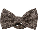 Dolce & Gabbana Black white 100% Silk Adjustable Neck Papillon Tie