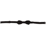Dolce & Gabbana Black Solid 100% Silk Adjustable Neck Papillon Tie