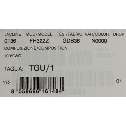 Dolce & Gabbana Black Wool White Floral Gold Leaf Hat Hat