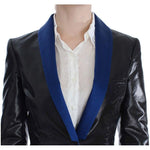 Exte Black Blue Two Piece Suit Skirt & Blazer SIG30857-2