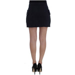 GF Ferre Blue Cotton Denim Mini Skirt