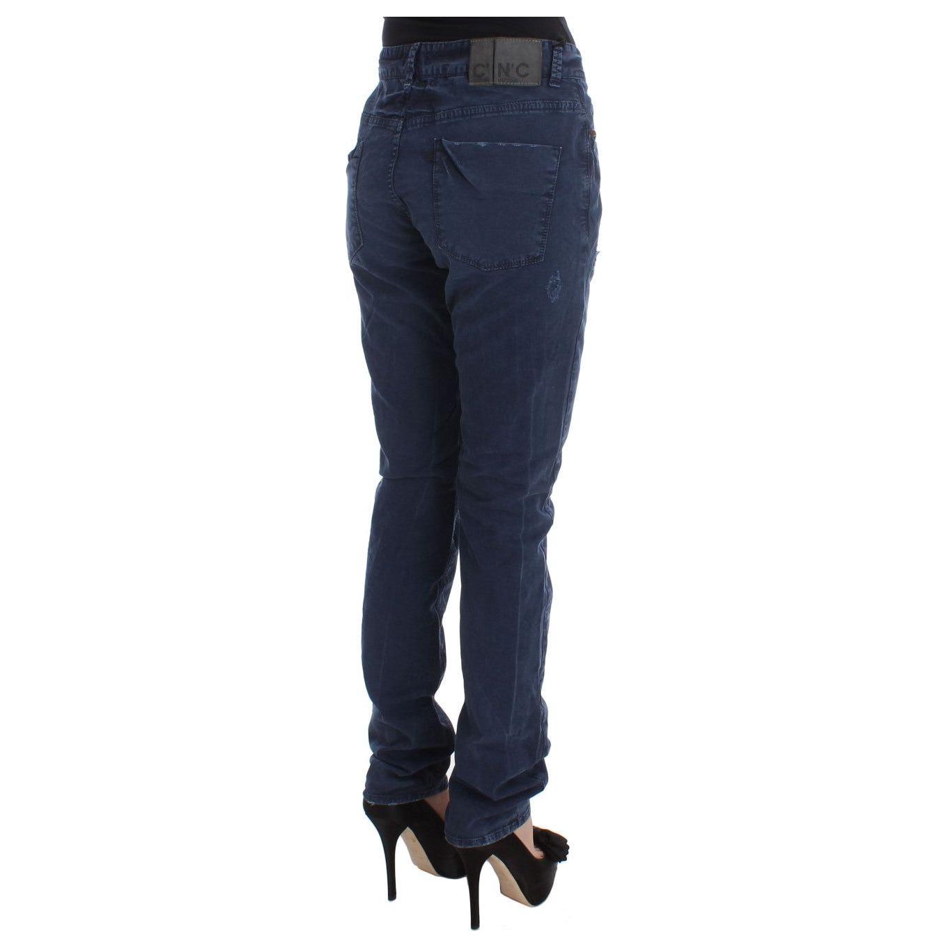 Costume National Blue Cotton Blend Denim Jeans Jeans & Pants
