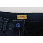 Costume National Blue Cotton Blend Slim Fit Jeans Jeans & Pants