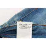 John Galliano Blue Wash Cotton Blend Slim Fit Jeans