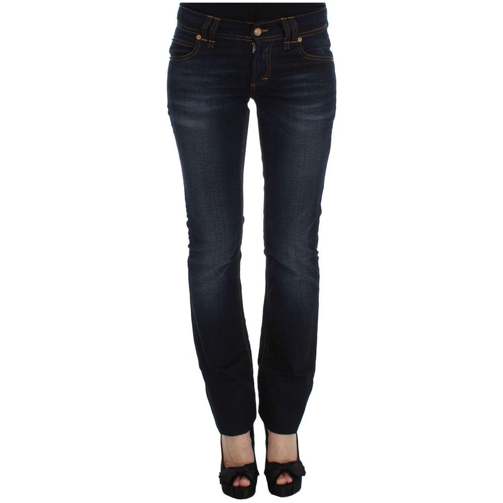 John Galliano Blue Wash Cotton Slim Fit Jeans