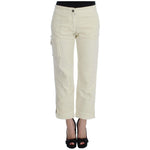 Ermanno Scervino Beige Capri Cropped Chic Pants Jeans & Pants Ermanno Scervino Gray