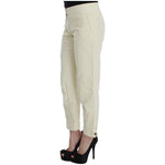 Ermanno Scervino Beige Capri Cropped Chic Pants Jeans & Pants Ermanno Scervino Gray