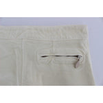 Ermanno Scervino Beige Capri Cropped Chic Pants Jeans & Pants Ermanno Scervino Dark Gray