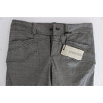 Ermanno Scervino Chic Checkered Black & White Regular Fit Pants Jeans & Pants Ermanno Scervino Dark Slate Gray