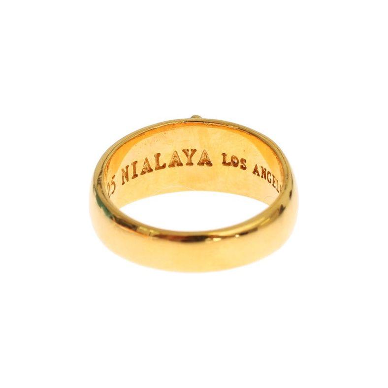 Nialaya Gold Plated 925 Silver Ring Nialaya