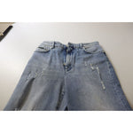 Dolce & Gabbana Blue Washed High Waist Cropped Denim Jeans