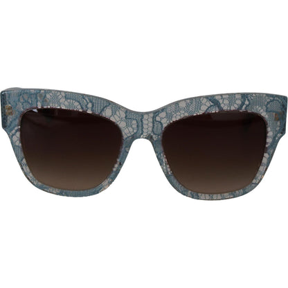 Dolce & Gabbana Blue Lace Acetate Crystal Butterfly DG4231 Sunglasses