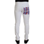 Dolce & Gabbana White Slim Skinny Stretch Cotton Denim Jeans