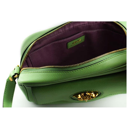 Versace Elegant Mint Green Leather Camera Case Bag Crossbody Bag