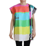 Dolce & Gabbana Multicolor TV Print Blouse Cotton T-shirt