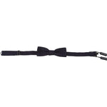 Dolce & Gabbana Blue Pattern Silk Adjustable Neck Papillon Bow Tie