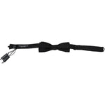 Dolce & Gabbana Black Silk Patterned Necktie Men Accessory Bow Tie