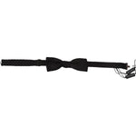 Dolce & Gabbana Black Silk Patterned Necktie Men Accessory Bow Tie
