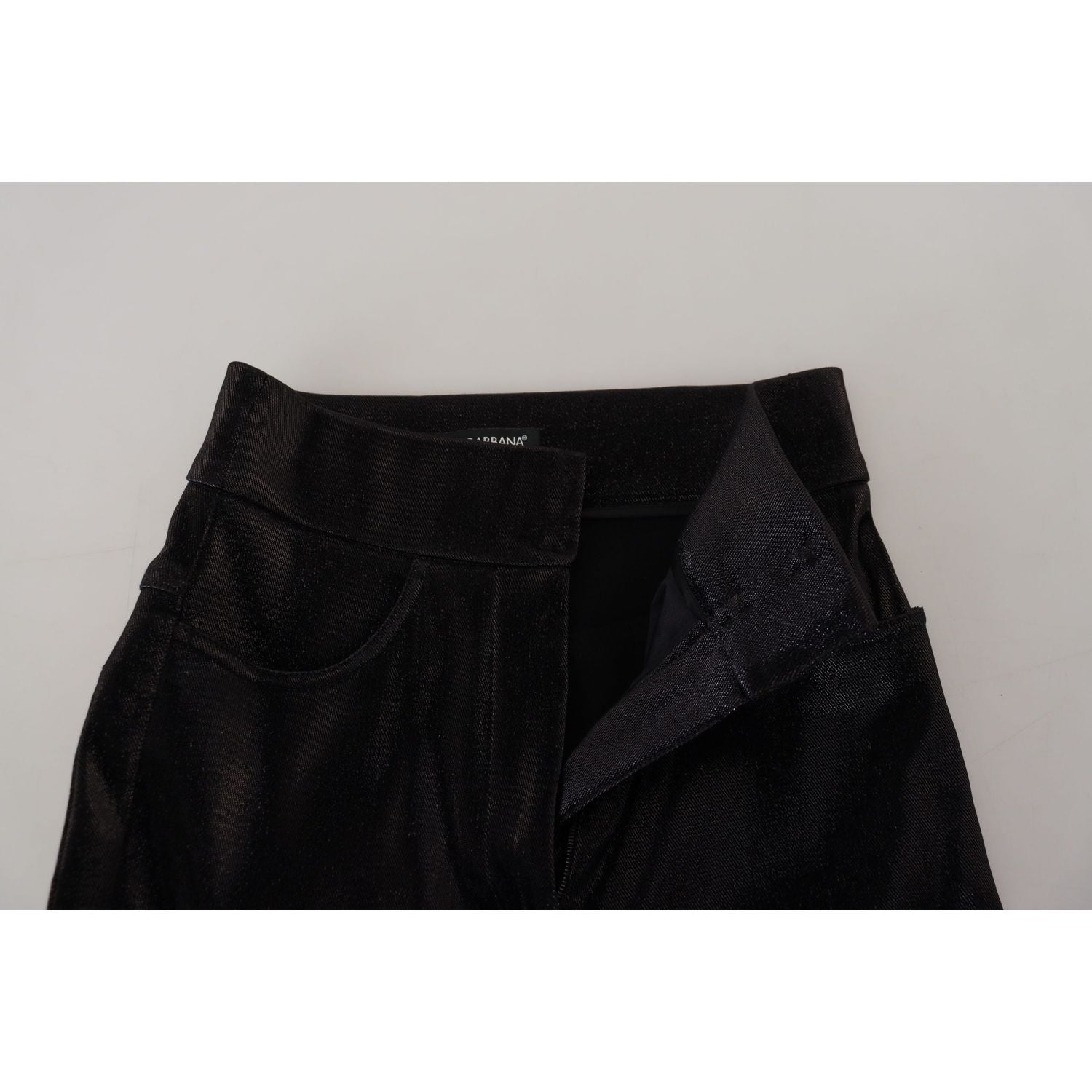 Dolce & Gabbana Black Washed Cotton Skinny Denim Jeans