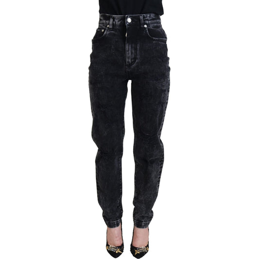 Dolce & Gabbana Elegant Black Denim Pants Dolce & Gabbana Black