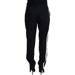 Dolce & Gabbana Elegant Black Wool-Silk Blend Trousers Dolce & Gabbana Black