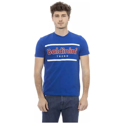 Baldinini Trend Blue Cotton Men T-Shirt