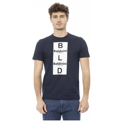 Baldinini Trend Blue Cotton Men T-Shirt