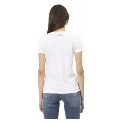 Trussardi Action White Cotton Women T-Shirt