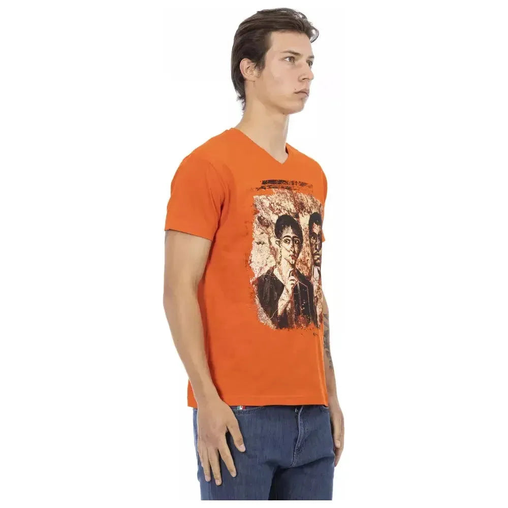 Trussardi Action Orange Cotton T-Shirt