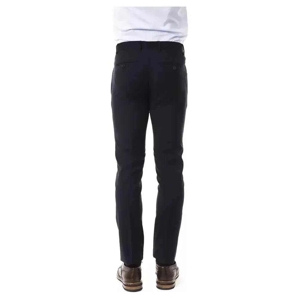 Uominitaliani Gray Wool Men's Suit Pant