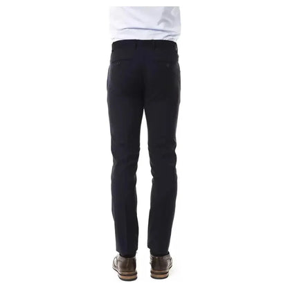 Uominitaliani Gray Wool Men's Suit Pant
