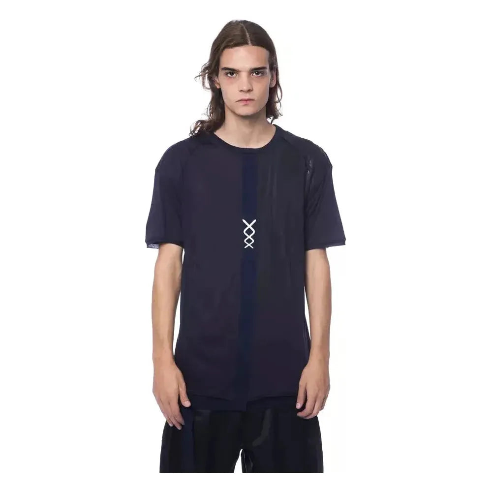 Nicolo Tonetto Blue Cotton Men T-Shirt