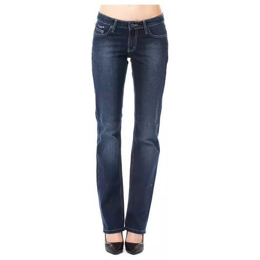 Ungaro Fever Blue Cotton Women Jeans Ungaro Fever Dark Slate Gray