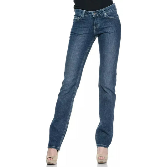 Ungaro Fever Blue Cotton Women Jeans Ungaro Fever Dark Slate Gray